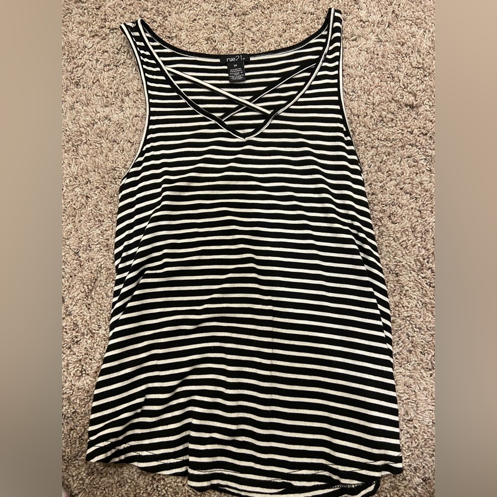 WOMENS XS TANK WITH CROSS IN FRONT